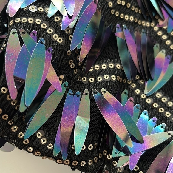 :Price Firm: Anthropologie Porridge Zig-Zag Sequined Cami - Picture 6 of 13